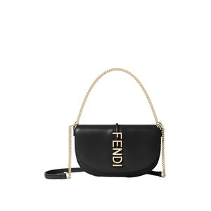 Fendi Black Leather Shoulder Bag
